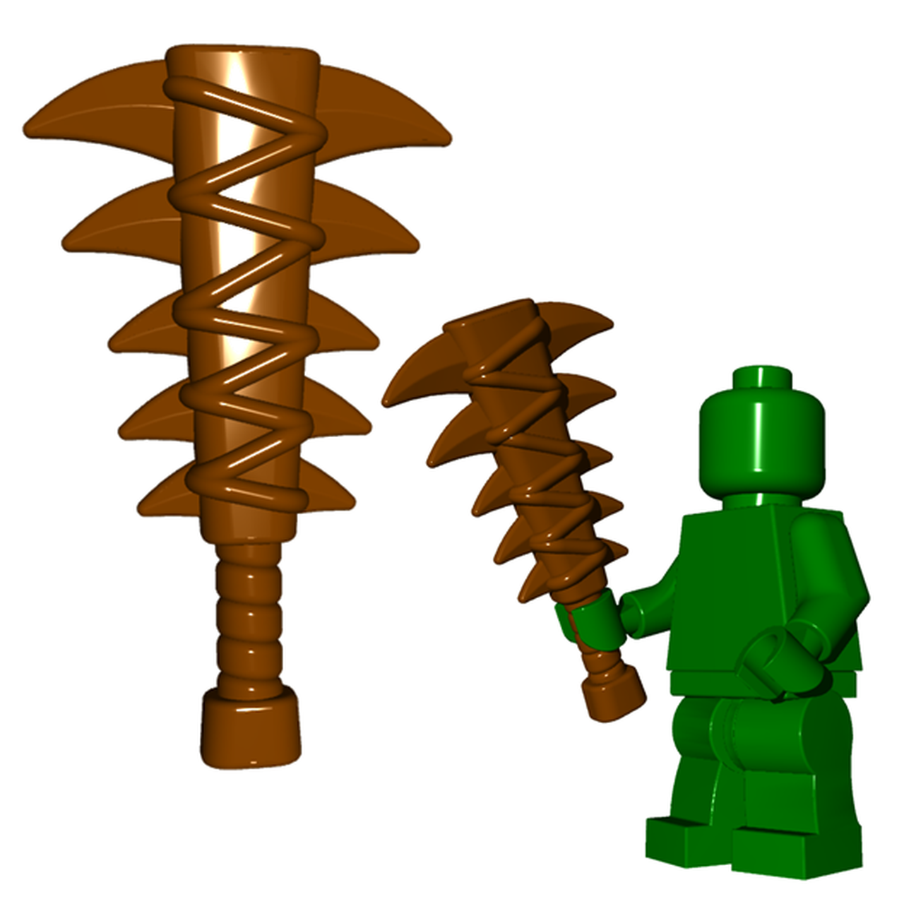 LEGO "Lizardman" Sword (Mace/Spiked Club) by Brick Warriors.