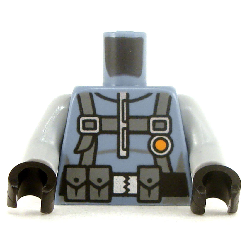 New LEGO White Minifig Legs Transp Blue Leg Sand Blue Scaled Armor Warrior 2