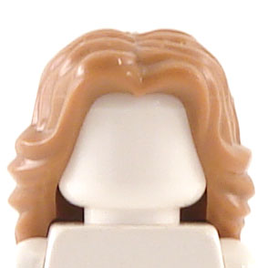 Details about   Lego New Reddish Brown Minifigure Hair Female Mid-Length Wavy Girl Center Part