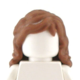 ☀️NEW Lego Minifig Hair Female Girl Reddish Brown Wavy Over the Shoulder 