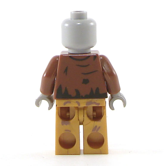☀️NEW Lego Minifigure Head Alien w/ PotC Zombie w/ Silver Eye & Eyepatch Brown 