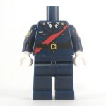 LEGO Dark Blue Uniform with Red Sash