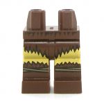 LEGO Legs, Bare with Furry Dark Brown Shorts and Boots