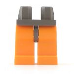 LEGO Legs, Orange with Dark Bluish Gray Hips