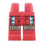 LEGO Legs, Red with Native Blue and White Pattern