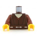 LEGO Torso, Loose Dark Brown Shirt, Reddish Brown Arms