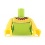 LEGO Torso, Female, Lime Green with Red Necklace