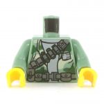 LEGO Torso, Green Camouflage, Belt and Shoulder Strap