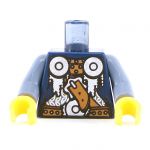 LEGO Torso, Chain Mail with Leather Belt, Sand Blue Arms