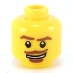 LEGO Head, Brown Moustache and Soul Patch