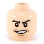 LEGO Head, Light Flesh, Smiling, Gap Tooth