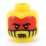 LEGO Head, Red and Black Face Paint