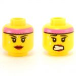 LEGO Head, Female, Pink Headband