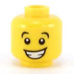LEGO Head, Wide Open Eyes, Large Smile