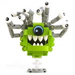 LEGO Beholder, Lime Green with Gray Eye Stalks