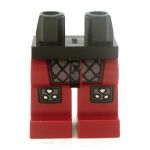 LEGO Legs, Dark Red with Scale Armor