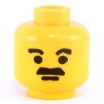 LEGO Head, Small Black Moustache