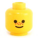 LEGO Head, Simple Smile with Red Freckles
