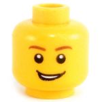 LEGO Head with Blue Headband and Hair, Smile [CLONE] [CLONE]