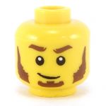 LEGO Head, Brown Sideburns and Soul Patch
