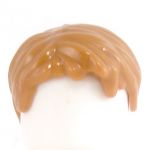 LEGO Hair, Short Tousled with Side Part, Light Brown