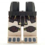 LEGO Legs, White with Brown Loincloth