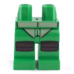 LEGO Legs, Bright Green with Turtle Shell and Knee Pads