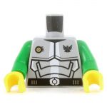 LEGO Torso, Green Futuristic Armor, Plate Mail