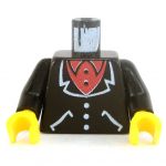 LEGO Torso, Black Jacket over Red Shirt