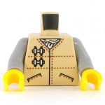 LEGO Torso, Tan with Pockets, Neck Scarf