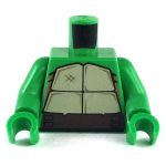 LEGO Torso, Bright Green with Scuffed Shell