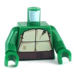 LEGO Torso, Green with Turtle Shell, Belt