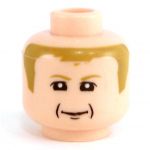 LEGO Head, Smiling, Light Brown Hair