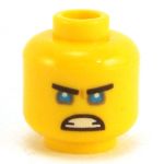 LEGO Head, Blue Eyes, Angry