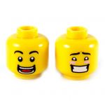 LEGO Head, Wide Smile with Teeth/Blushing