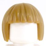 LEGO Hair, Female with Short Bob, Dark Tan