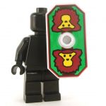 LEGO Shield, Rectangular with Stud, Monkey Emblem