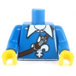LEGO Torso, Blue Shirt with Fleur de Lis Pattern