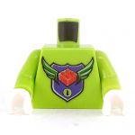 LEGO Torso, Lime Green with Winged Brick