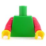 LEGO Torso, Bright Green with Red Arms