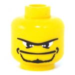 LEGO Head, Wide Mouth and Thin Unibrow