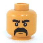LEGO Head, Sideburns, Bared Teeth / Balaclava Pattern, Dual Sided [CLONE] [CLONE] [CLONE] [CLONE]