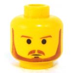 LEGO Head, Reddish Brown Trimmed Beard