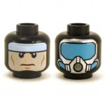 LEGO Head, Flesh, Serious Face and Angry Red Eyes [CLONE] [CLONE] [CLONE]