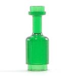 LEGO Round Bottle, Transparent Green