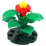 LEGO Shrub (or Awakened Shrub), 9 large leaves, Large Flower