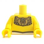 LEGO Torso, Decorative Gold Collar, Egyptian Design