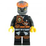 LEGO Yuan-ti Malison, Type 1, Dark Gray Head and Orange Hood