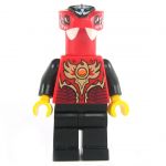 LEGO Yuan-ti Malison, Type 1, Red Head, Red and Black Torso