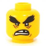 LEGO Head, Male, Raised Bushy Eyebrows [CLONE]